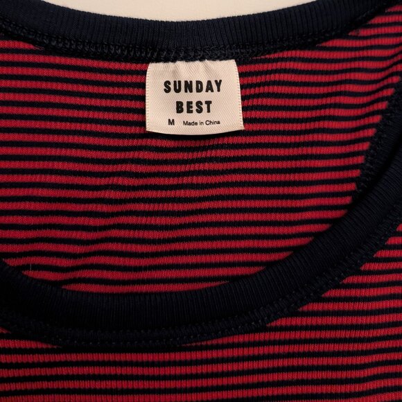 Sunday Best Striped Crop Tank - Picture 4 of 5